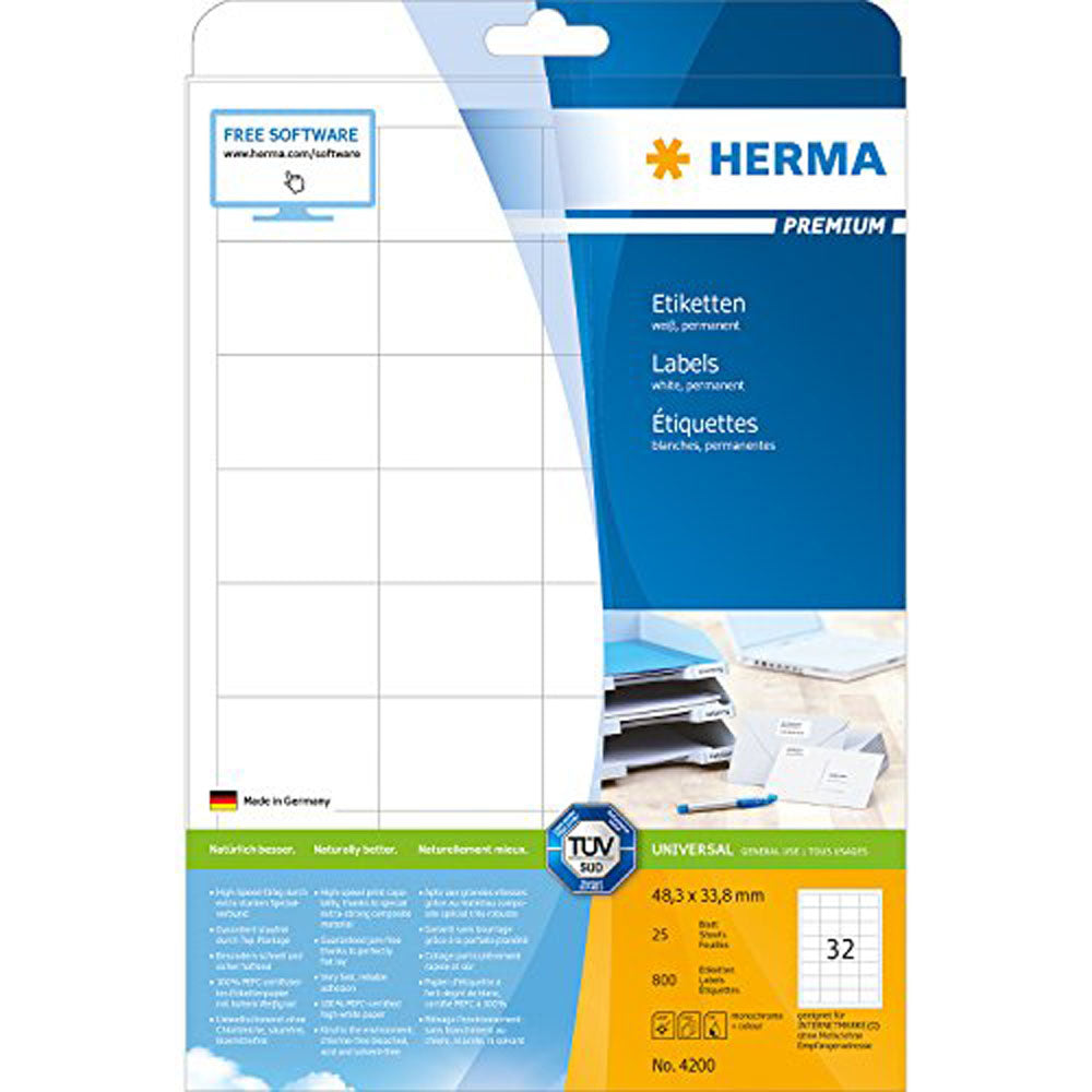 Herma Premium Etyels A4 33,8 mm 25pc