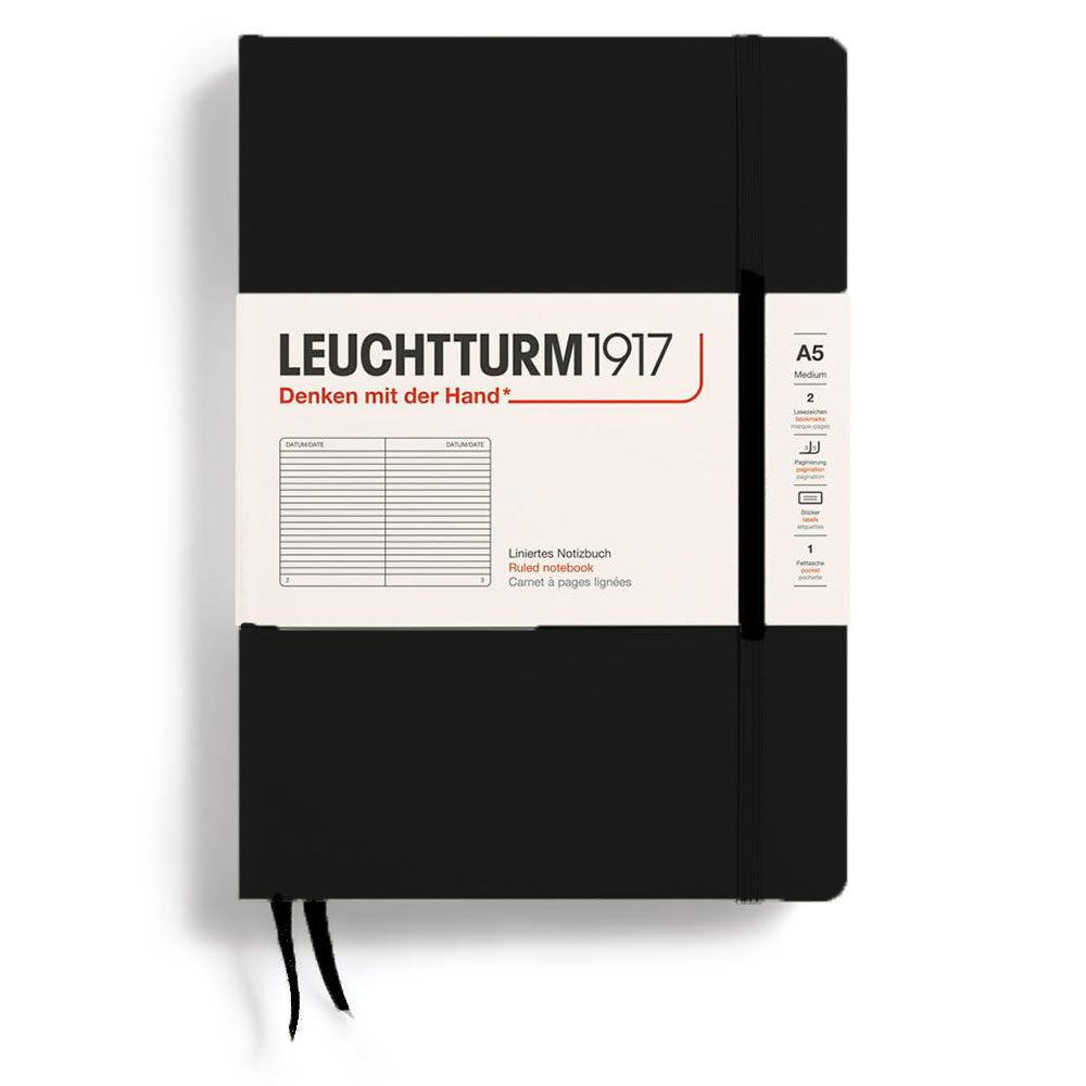 Leuchtturm inbunden styrde anteckningsbok A5