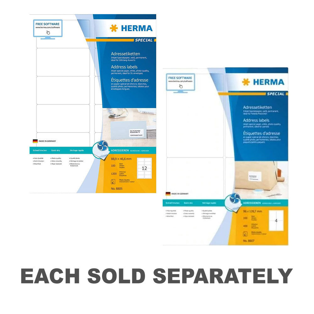 Herma Inkjet Adress Labels A4 100pc