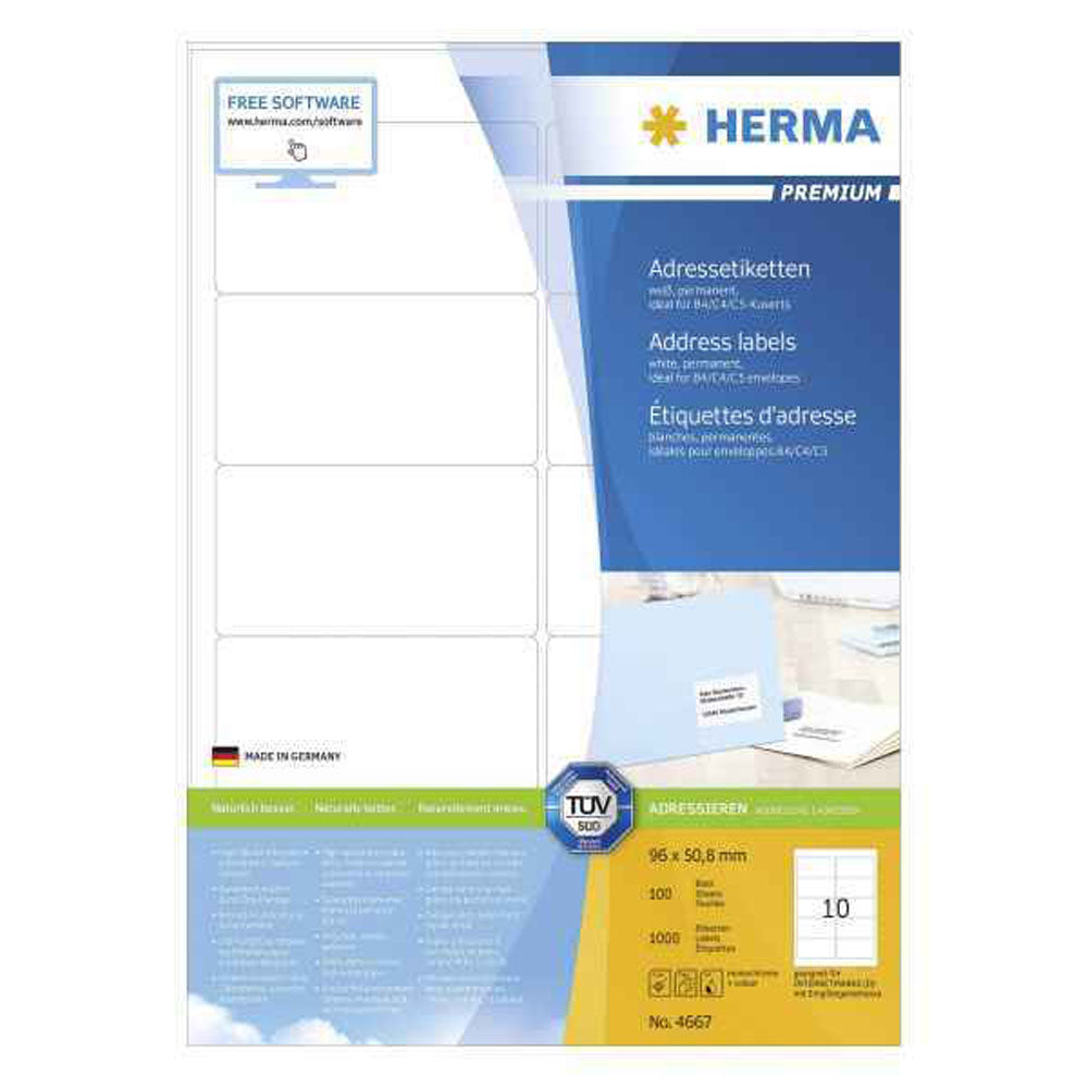 Herma Premium Address Etykiety A4 100PC