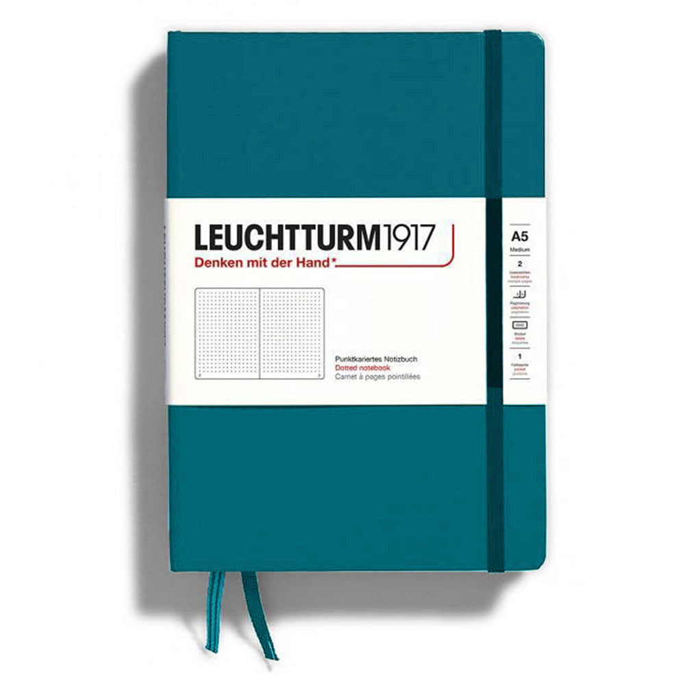 LeuchtturmハードカバードットドートブックA5（緑）