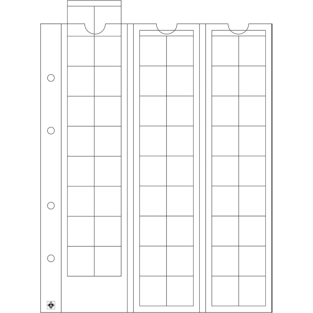 Leuchtturm Optima Coin Sheets 5pk (CLEAR)