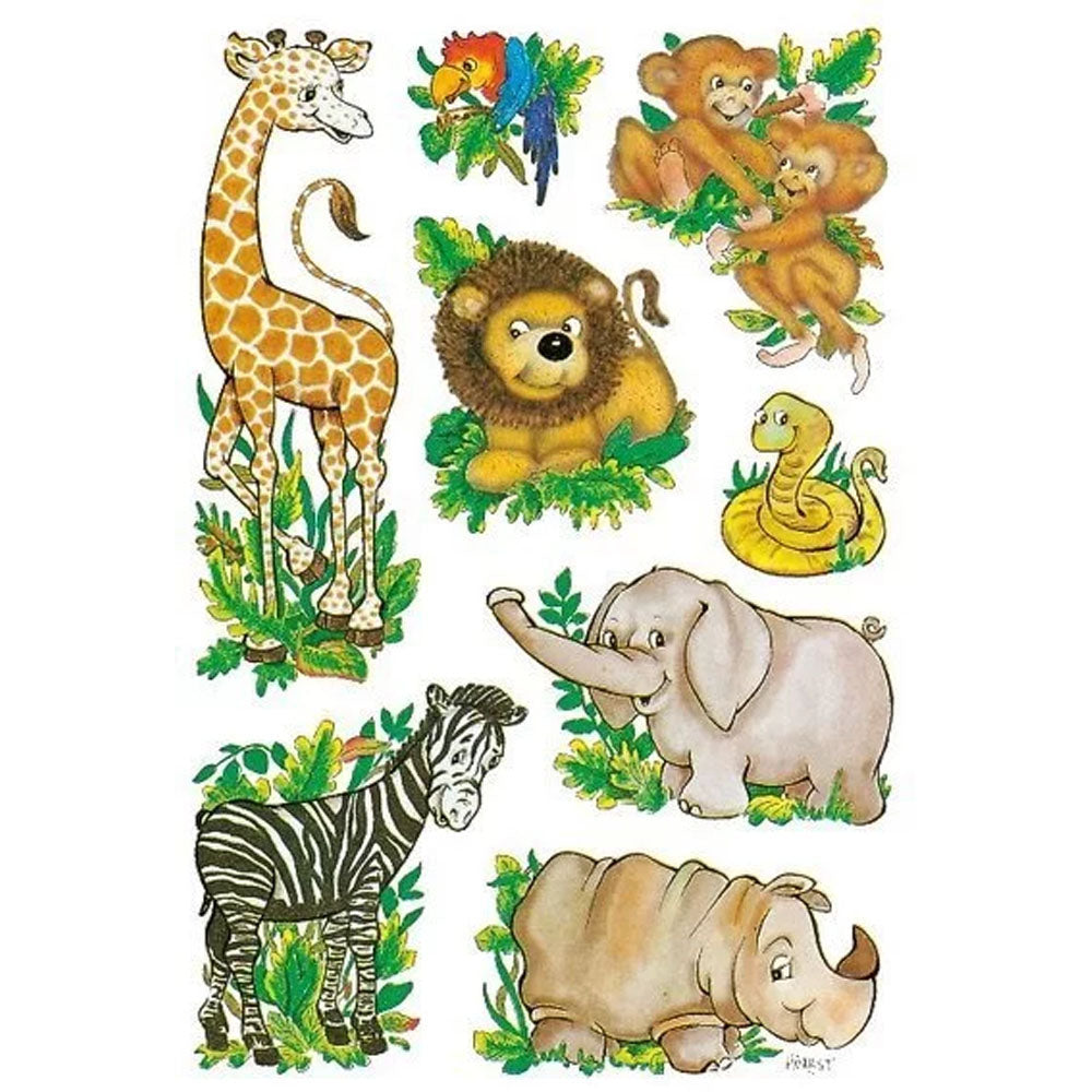 Herma Jungle Animals Sticker Decor