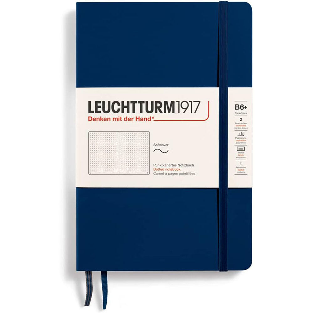 Leuchtturm SCペーパーバックはB6+ Notebook123Pgを点線を点検します