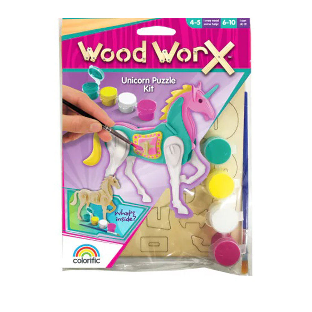 Kit de pintura de rompecabezas de madera worx