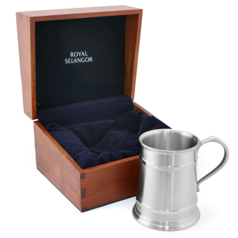 Royal Selangor Tankard con caja de regalo de madera