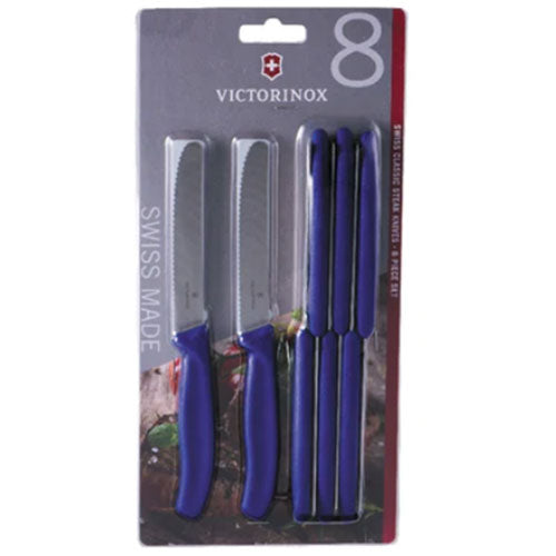 Classic Round Tip Serrated Steak & Tomato Knife (Blue)