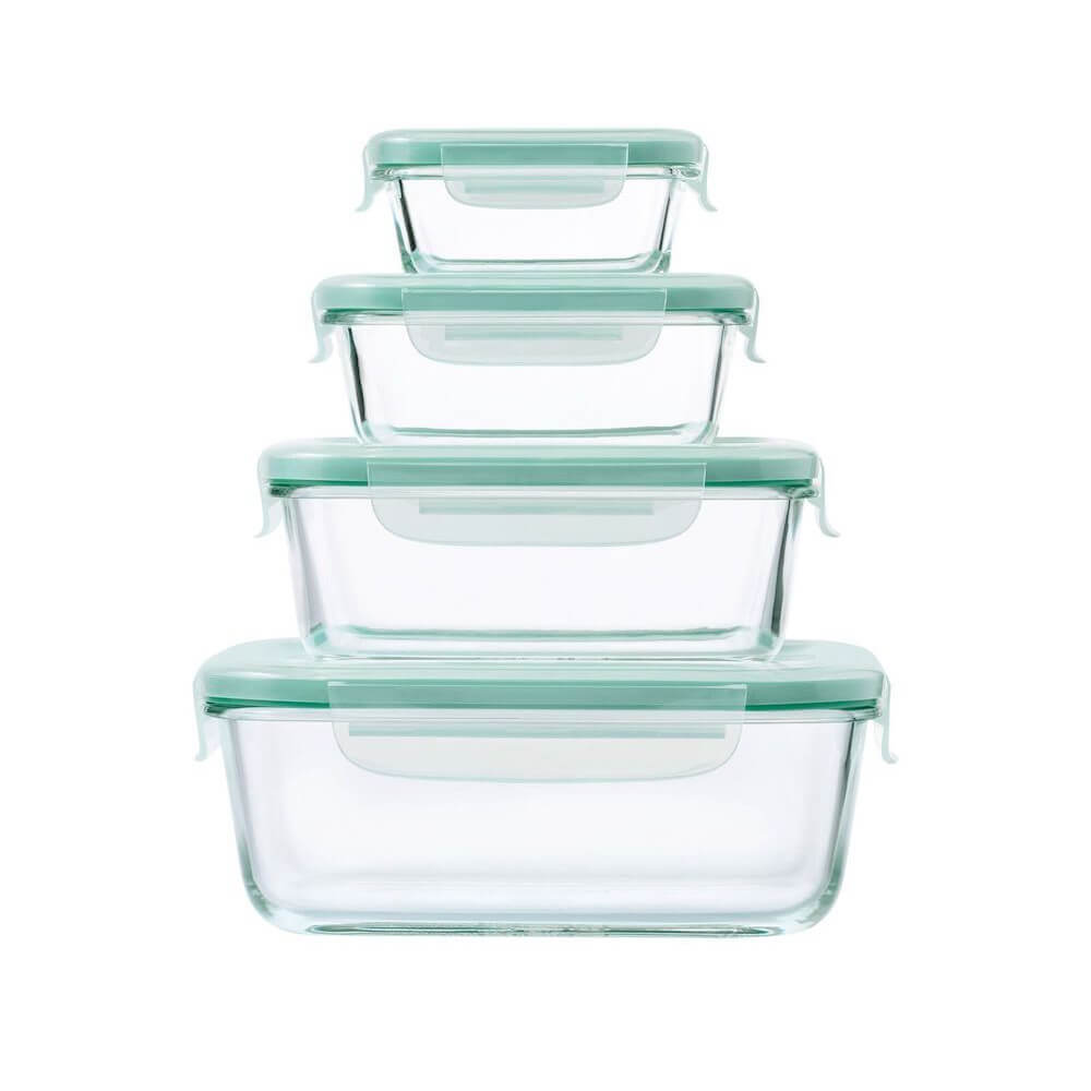 Oxo Good Chwyt Smart Seal Glass Container (4PCS)