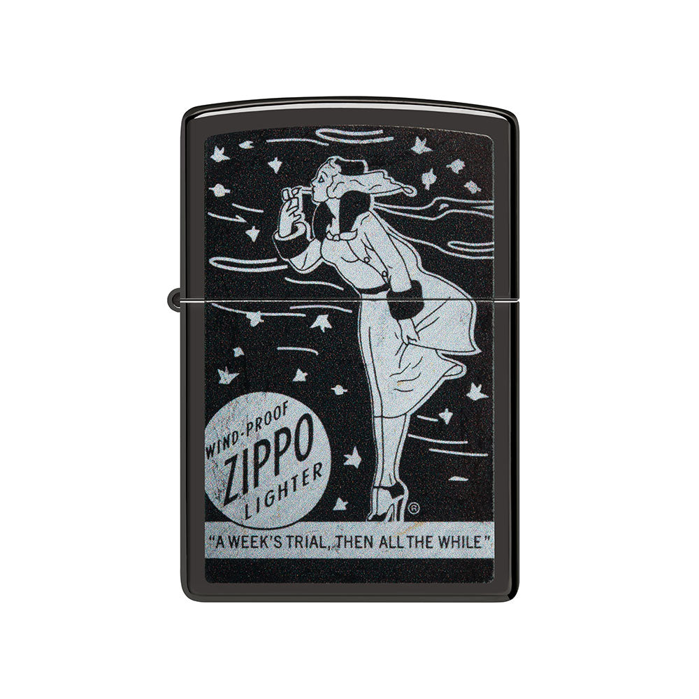 Design Zippo Zippo Design Black a prueba de viento más ligero