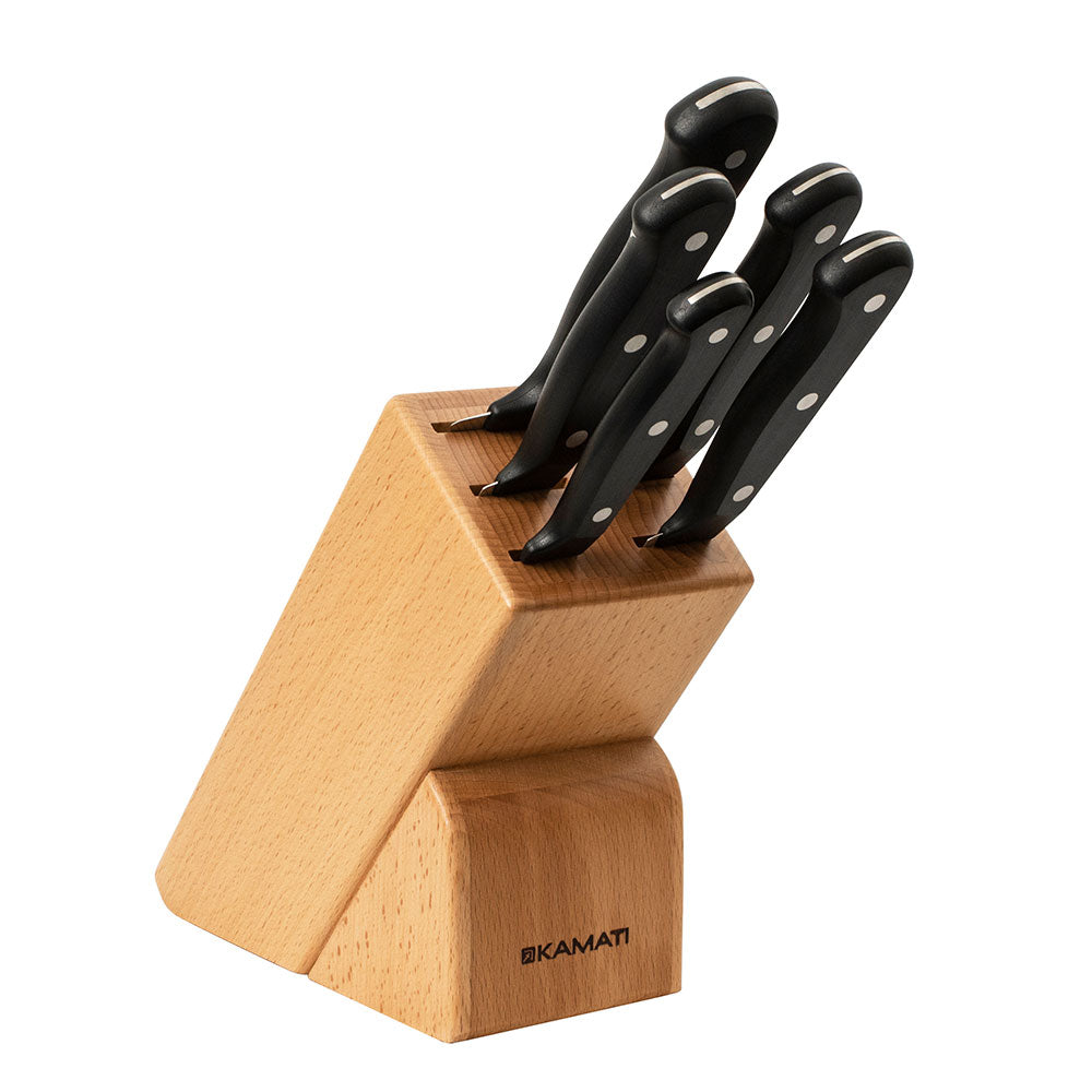 Juego de bloque de cuchillo gourmet kamati