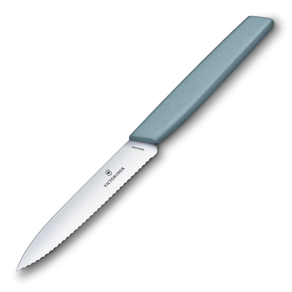 Victorinox Swiss Modern Schälmesser mit gewellter Kante, 10 cm