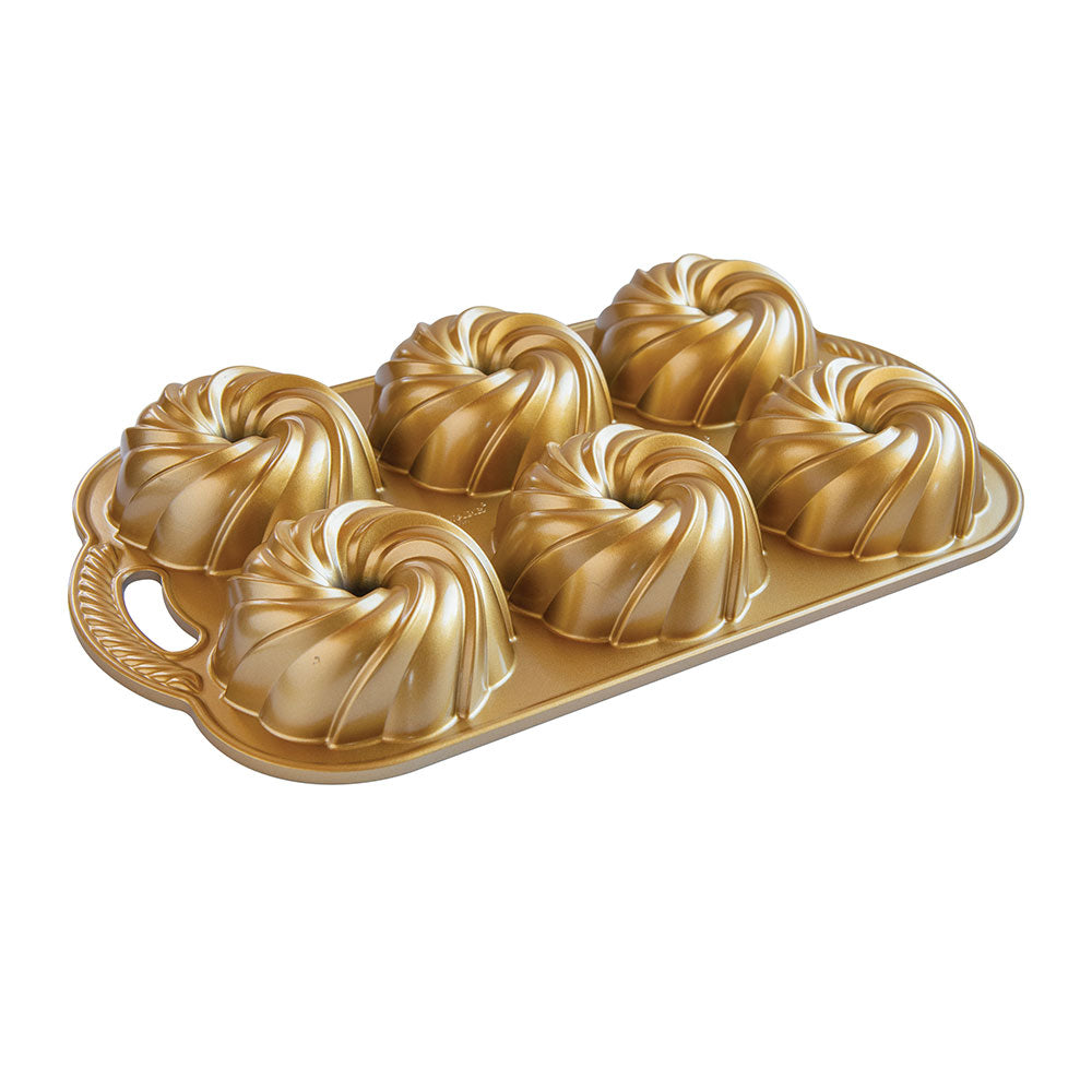 Nordic Ware PG Swirl Bundtiette Pan with 6 Moulds