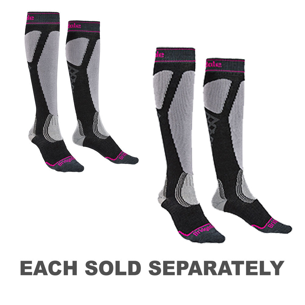 Ski Easy On Merino Performance Socks (Graphite/Purple)