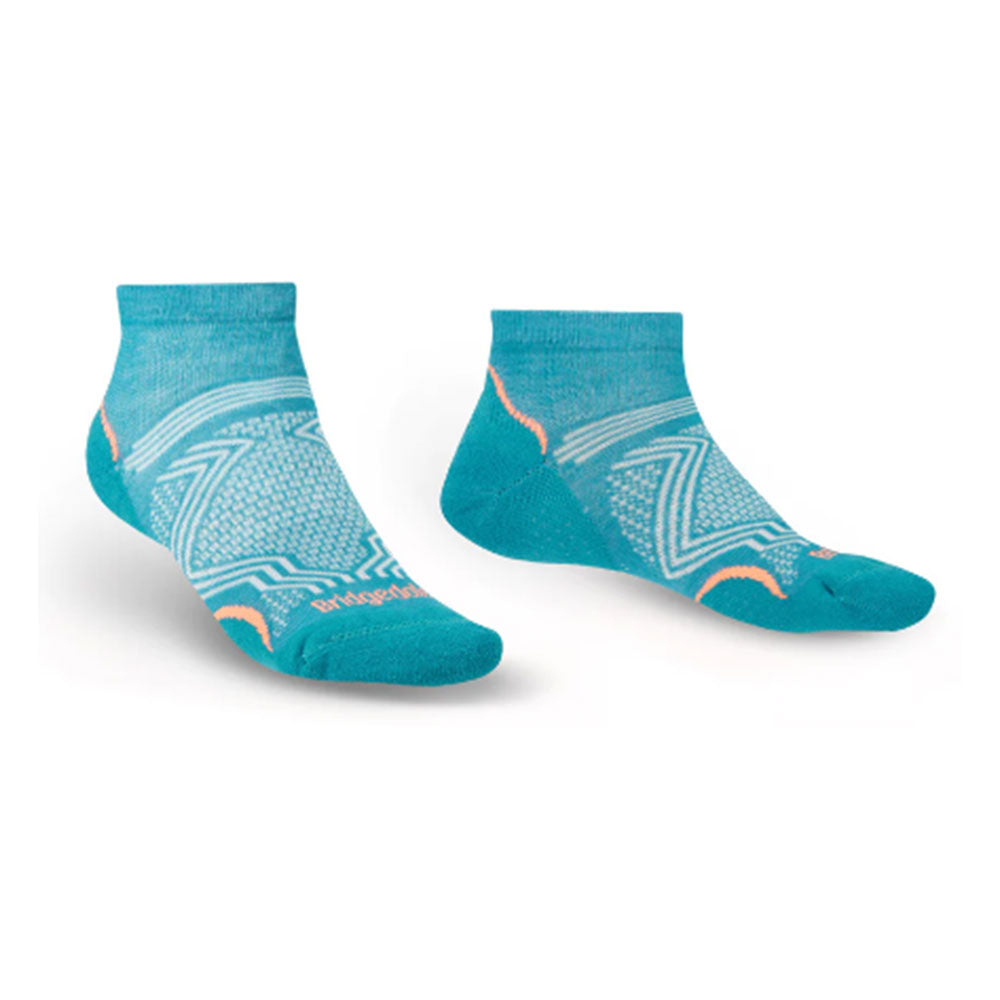 Kvinners lave kuttet fottur Ultralight T2 Coolmax Socks (Teal)