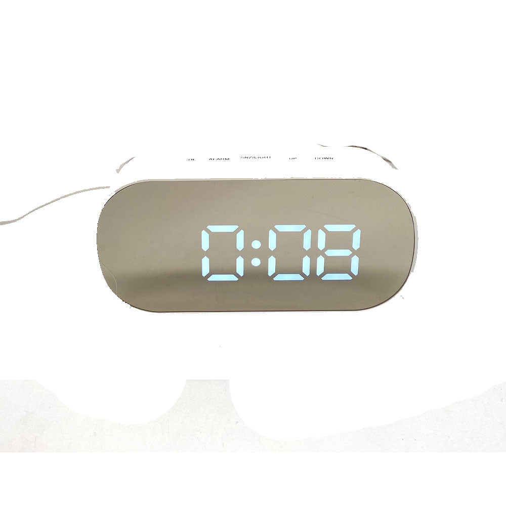 Reloj de mesa LCD oval