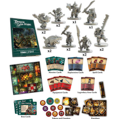 Dungeon Saga Origins: Glimmer of Greed Expansion Game