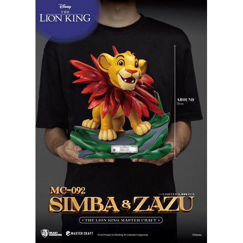 BK Master Craft the Lion King Little Simba & Zazu Figure