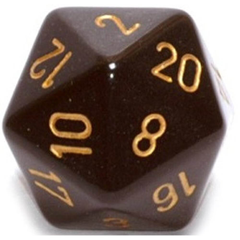 D20 DICE OPAQUE (34 mm)