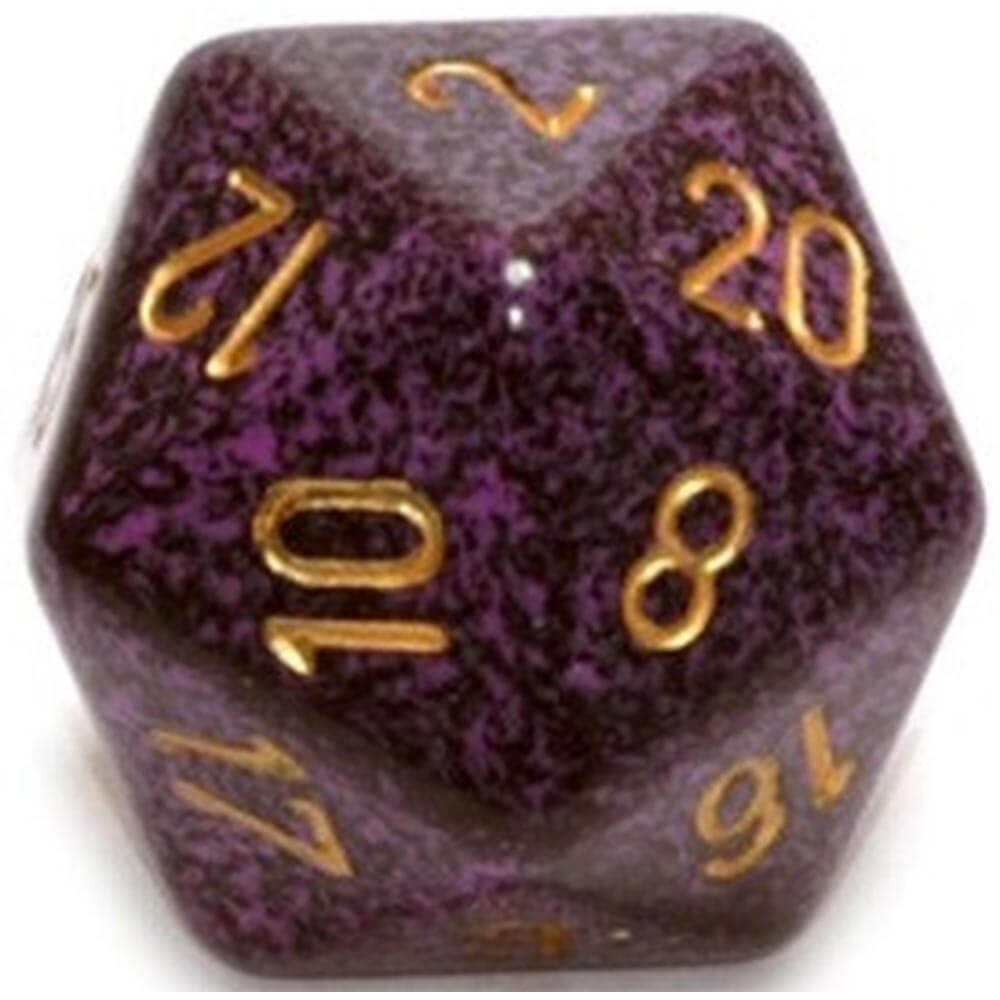 D20 dados moteados (34 mm)