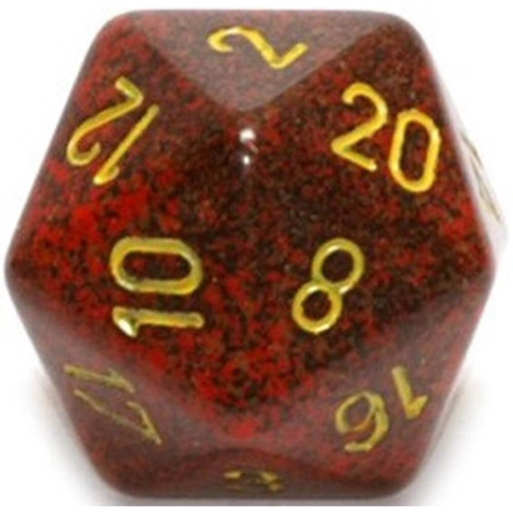 D20 Dice moucheté (34 mm)