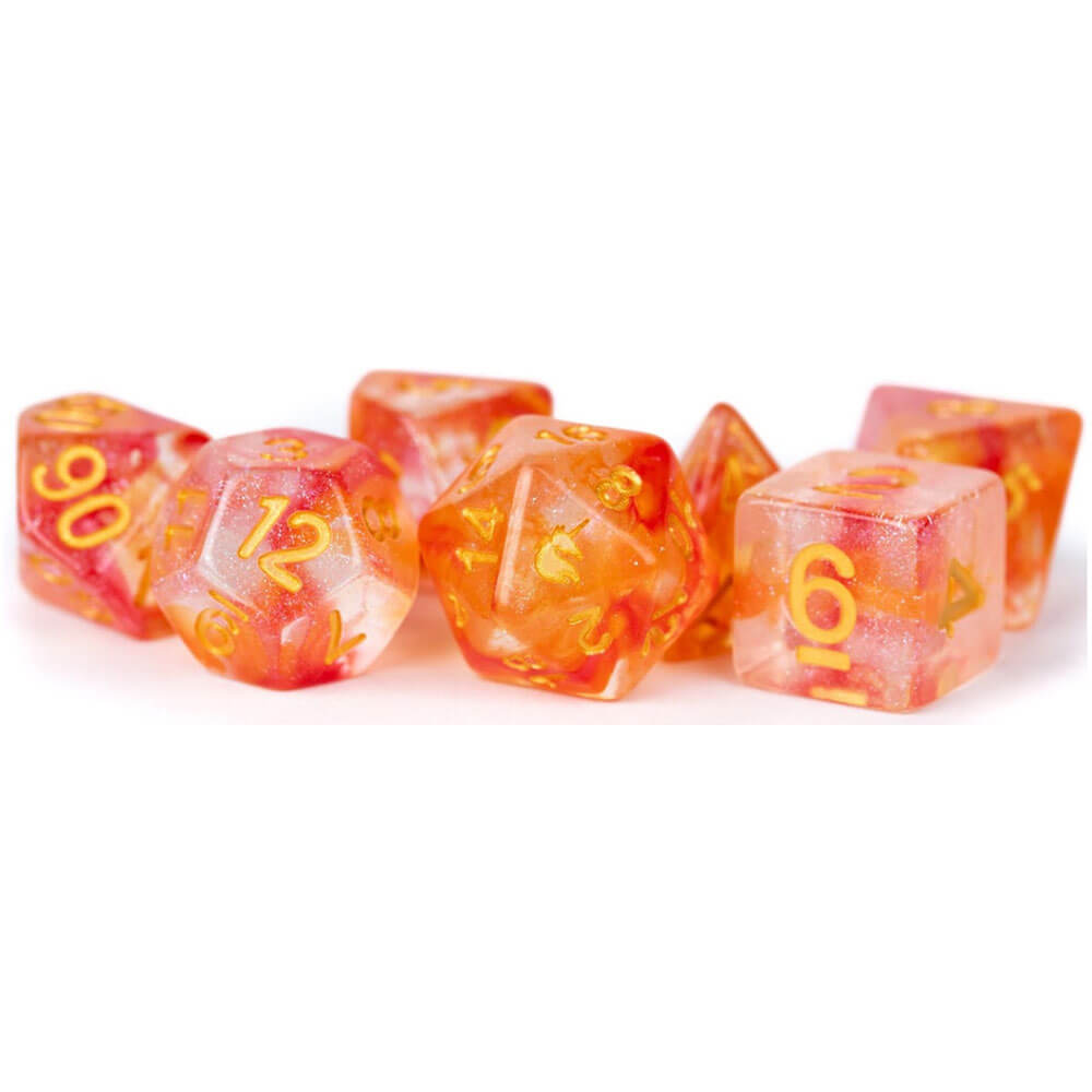 MDG Unicorn Resin Polyhedral Dice Set