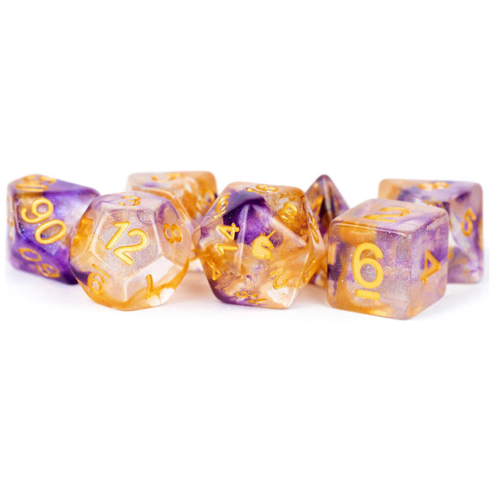 MDG Unicorn Resin Polyhedral Dice Set