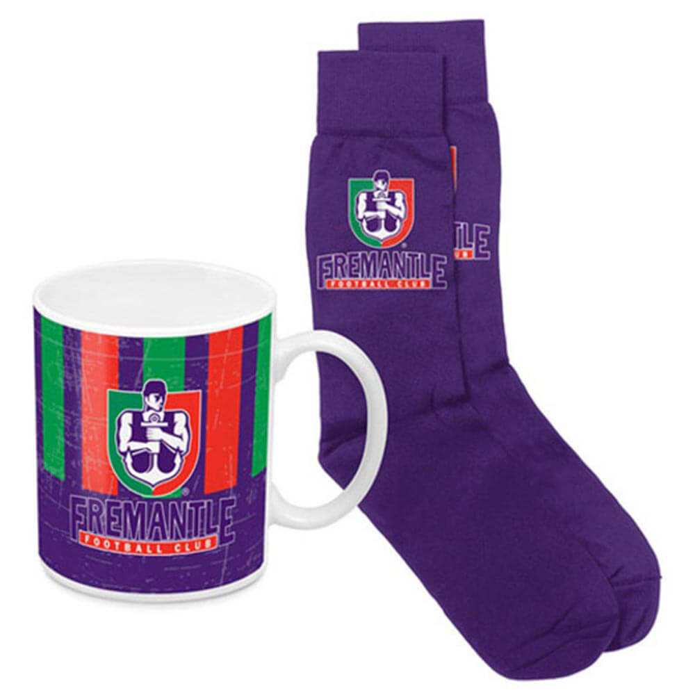 Taza de café AFL y patrimonio de calcetines