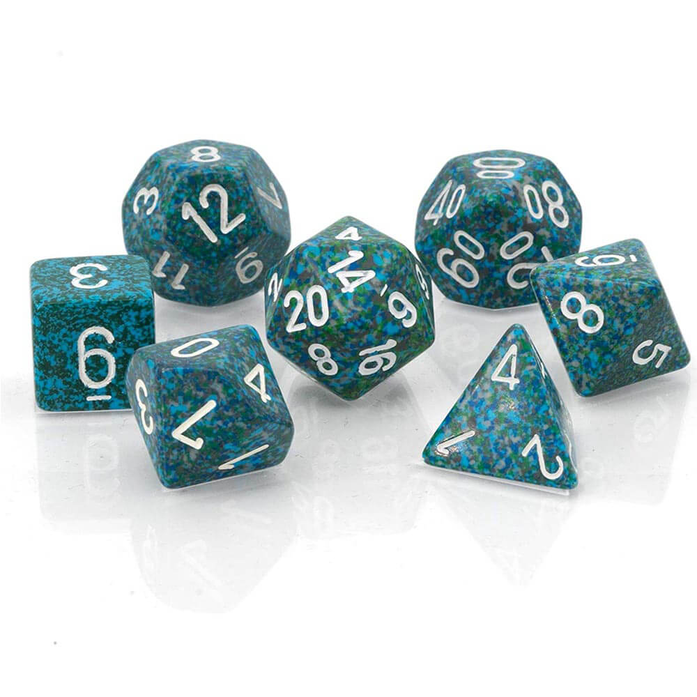 D7 DE SET Dice Poly Speckled (7 dadi)