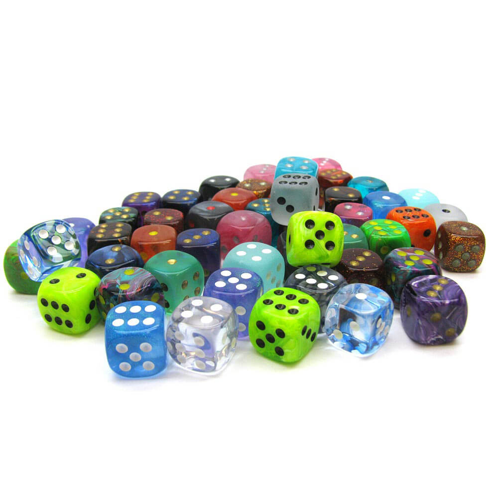 D6 dados surtido de 12 mm (50 dados)