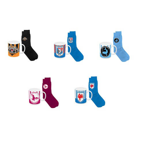 NRL Coffee Mug Heritage & Sock Pack