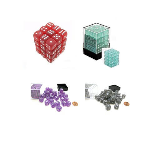 D6 Dice Frosted 12mm (36 Dice)