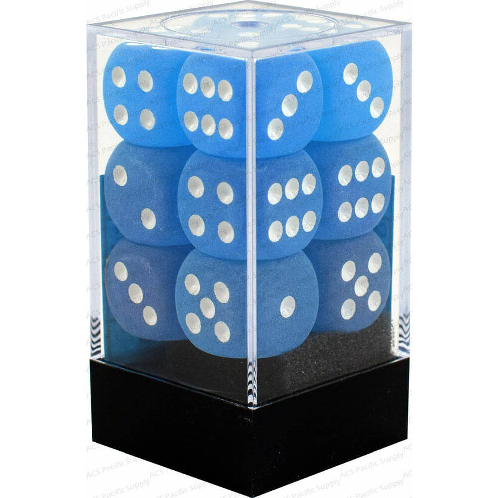 D6 Dice Frosted 16mm (12 Dice)