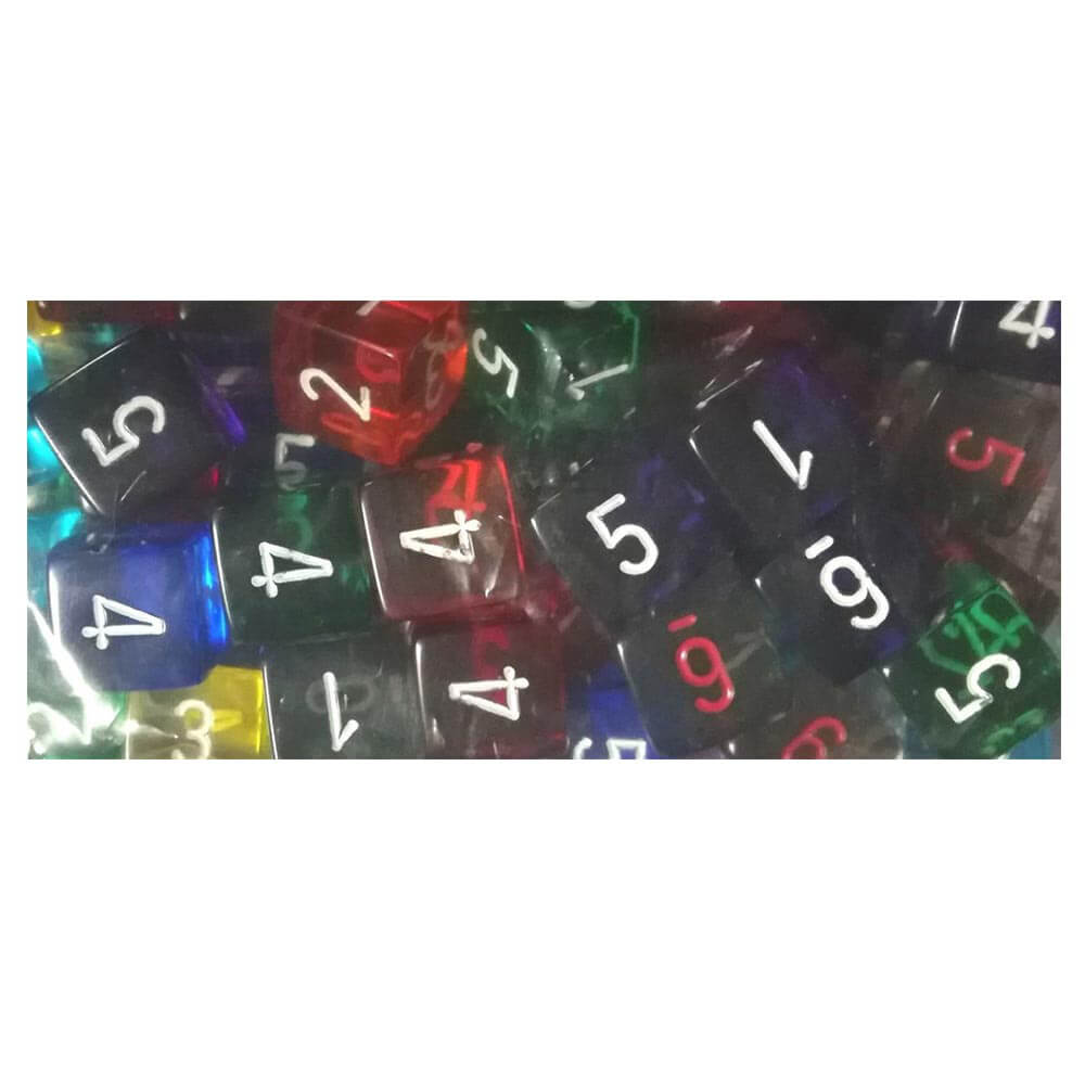 D6 da dadi Dice Assortita Poliedrica sciolta (50 dadi)