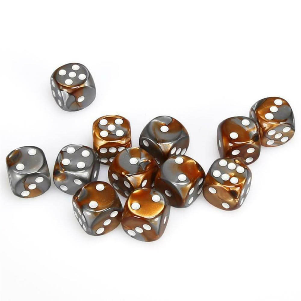 D6 DICE GEMINI 16mm (12 terninger)