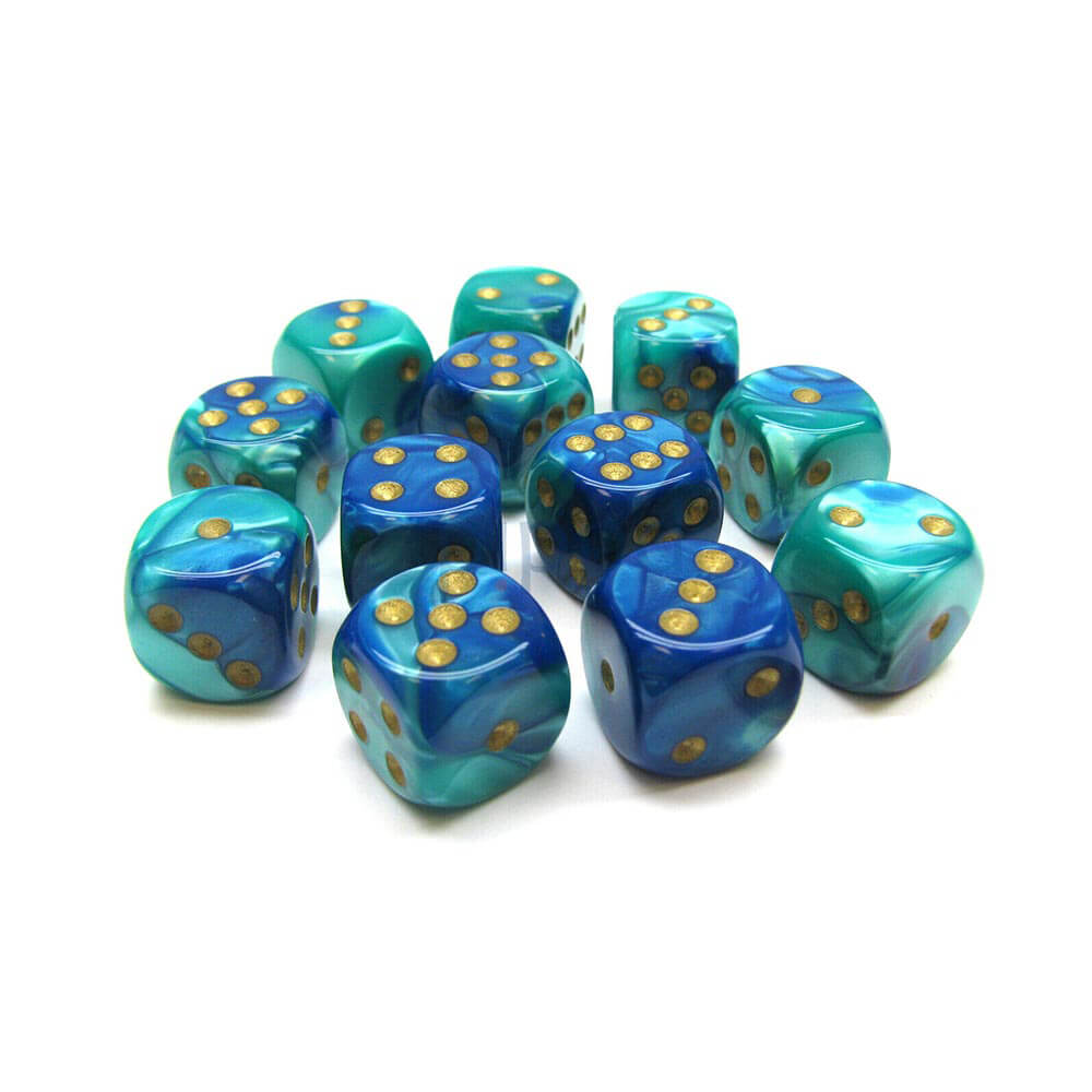 D6 DICE GEMINI 16mm (12 terninger)