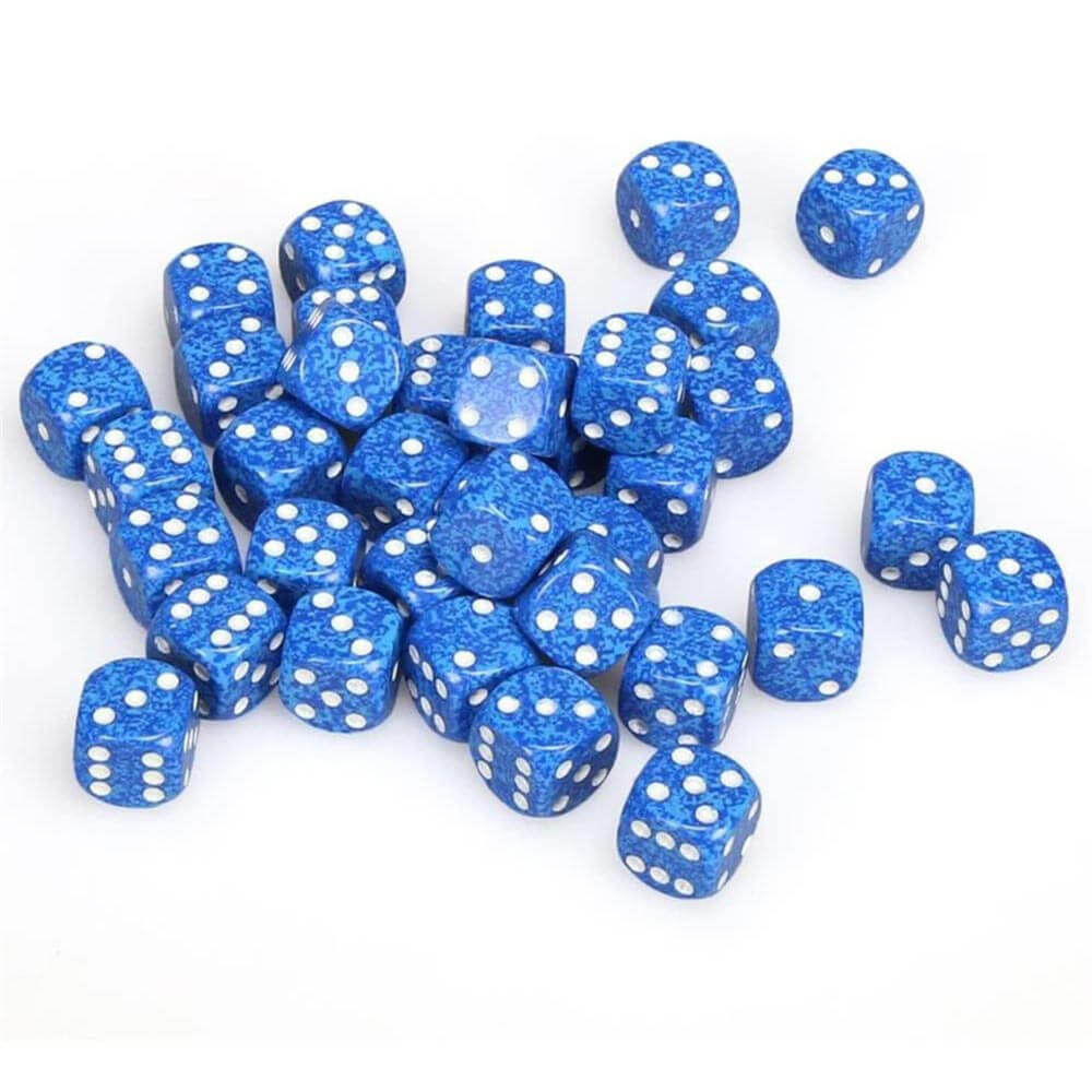 D6 DICE SPECKLADED 12mm (36 dados)