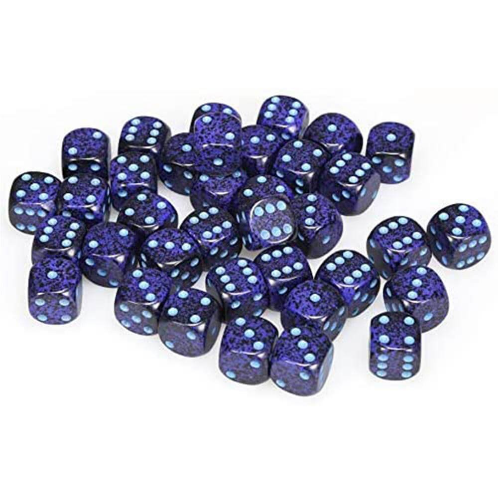 D6 DICE SPECKLADED 12mm (36 dados)