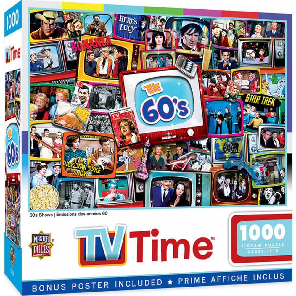 Masterpieces tv -tijd toont 1000 pc puzzel