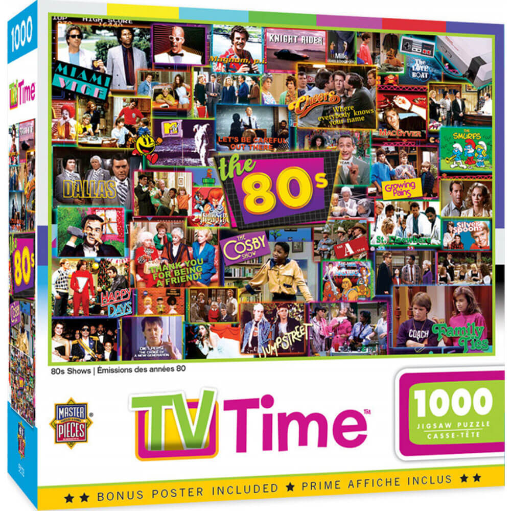 Masterpieces tv -tijd toont 1000 pc puzzel