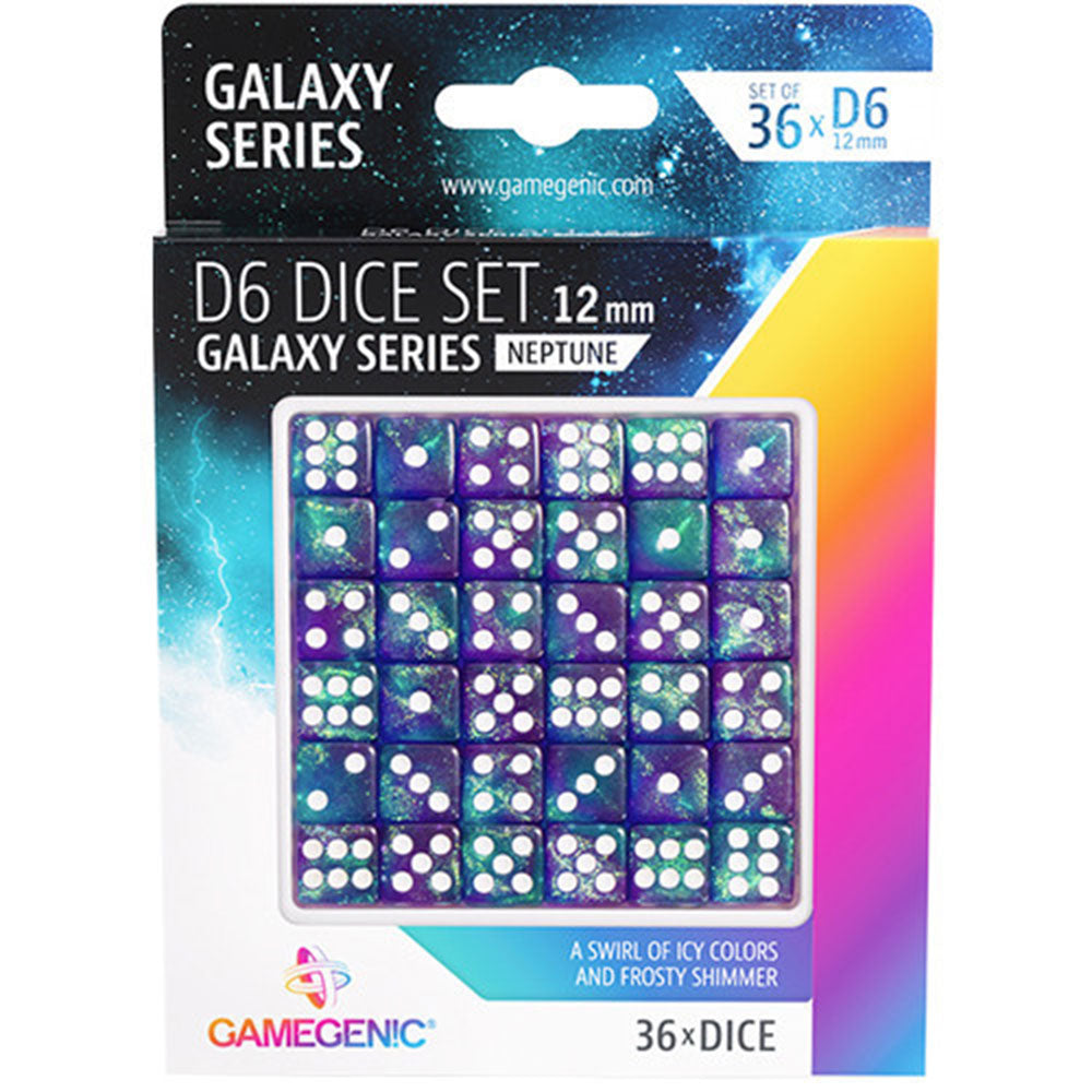 Gamegenic Galaxy Series D6 Dice Set 12mm (36st)