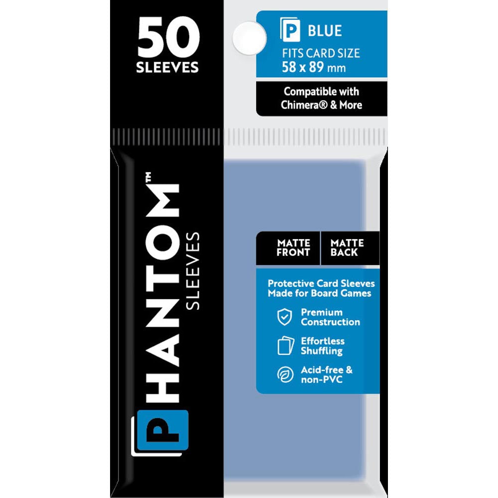 Blue Phantom Rleeves 50pcs (58x89 mm)