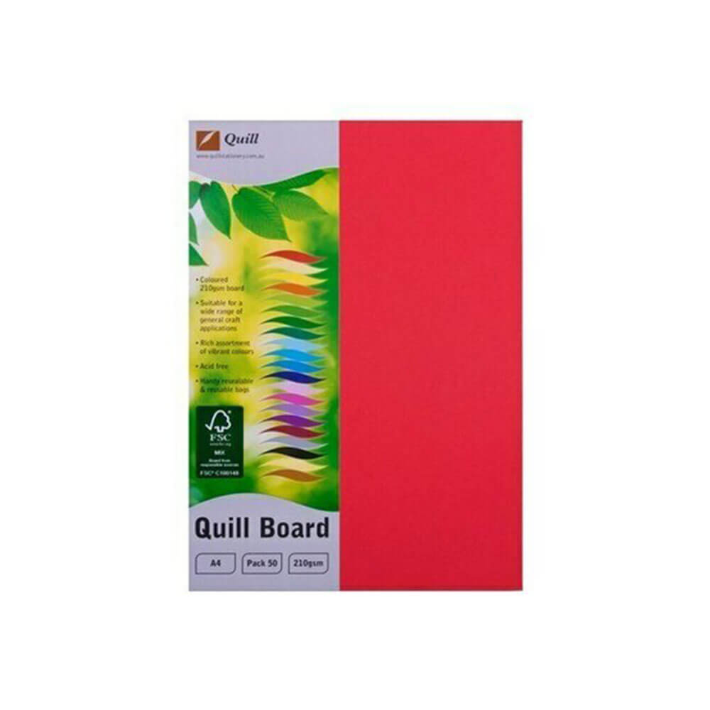 Quill Cardboard A4 (50 pk)