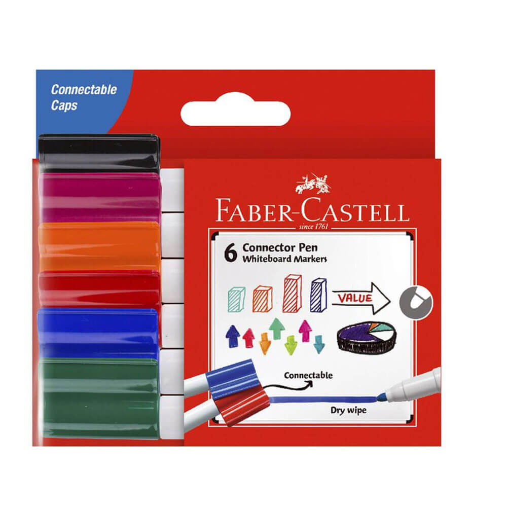 Marcadores de quadro branco do conector Faber-Castell