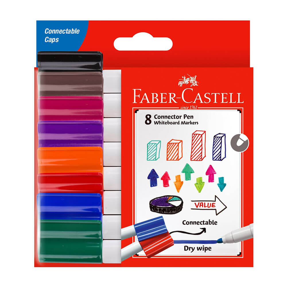 Marcadores de quadro branco do conector Faber-Castell