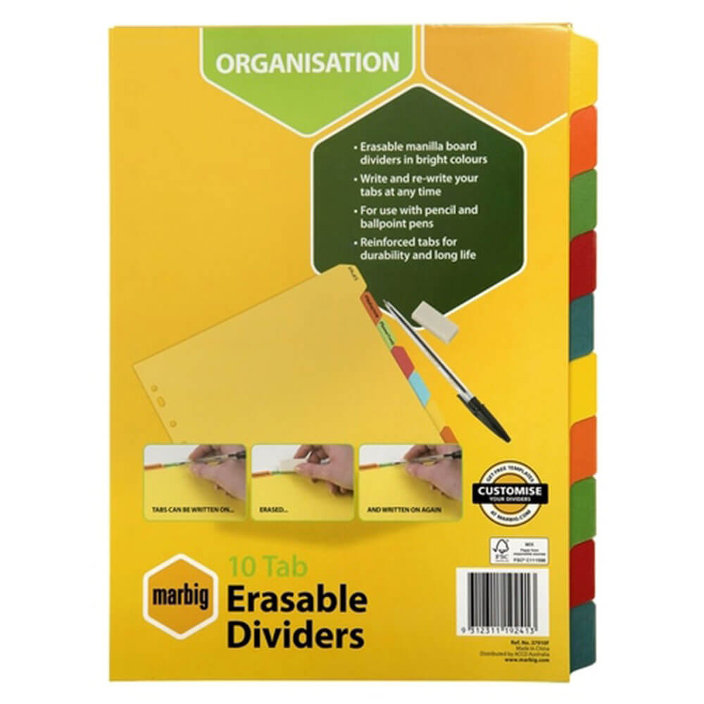 Dividers cancellabili Marbig Manilla (A4)