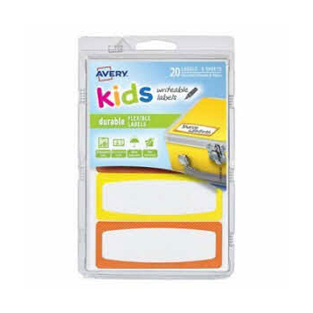 Avery Winditable Kids Id Rótulos 20pcs (89x32mm)