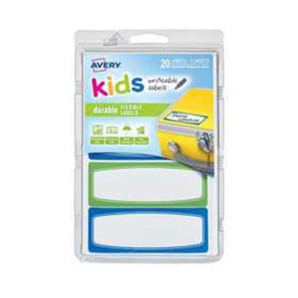 Avery Writable Kids IDラベル20pcs（89x32mm）