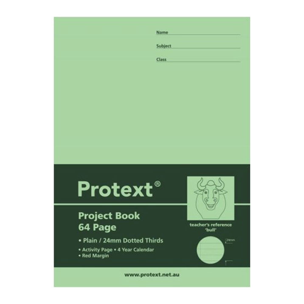 Libro di scrittura di terzi punteggiati di protext 64pg (330x245mm)