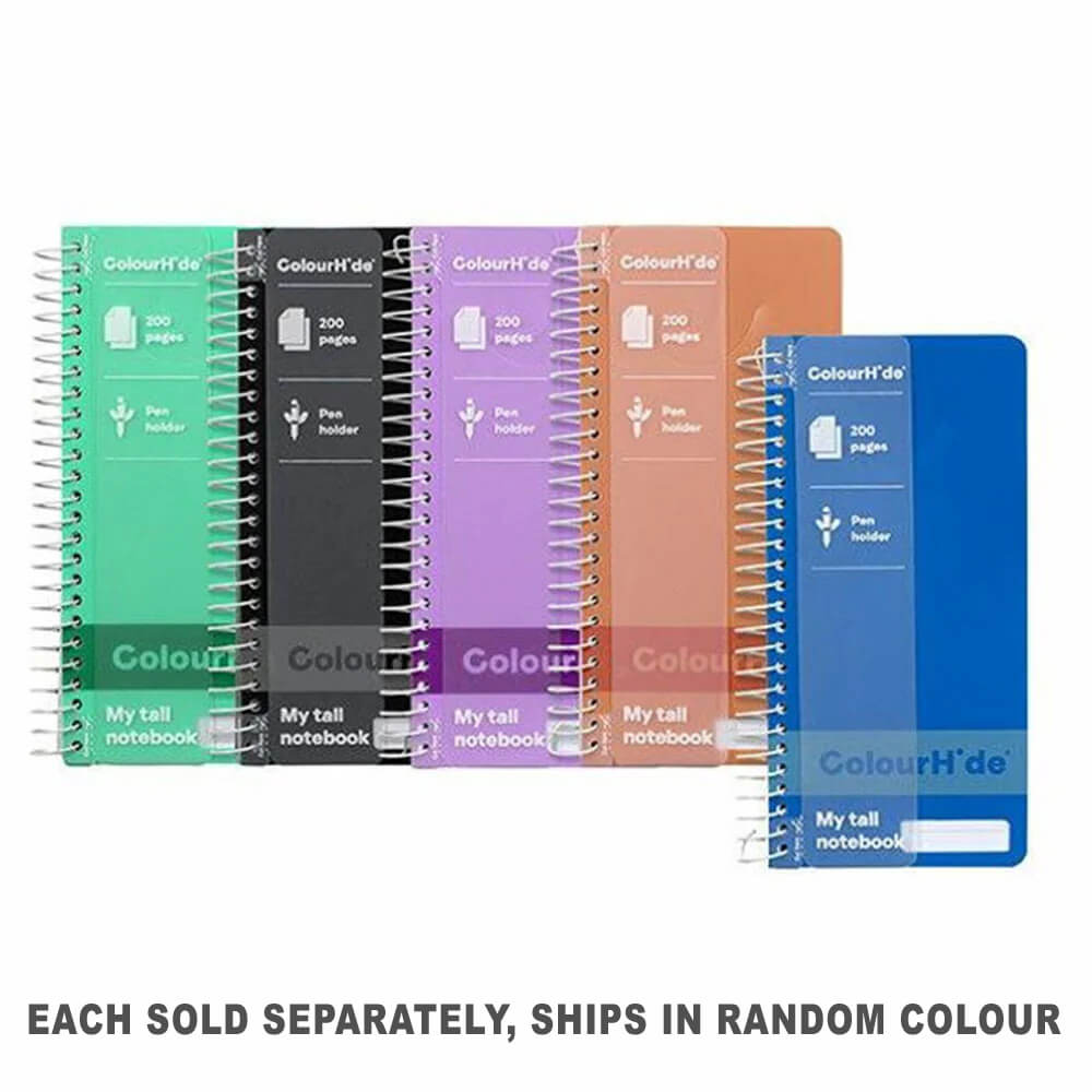 Colourhide Slimline Notebook 200pg