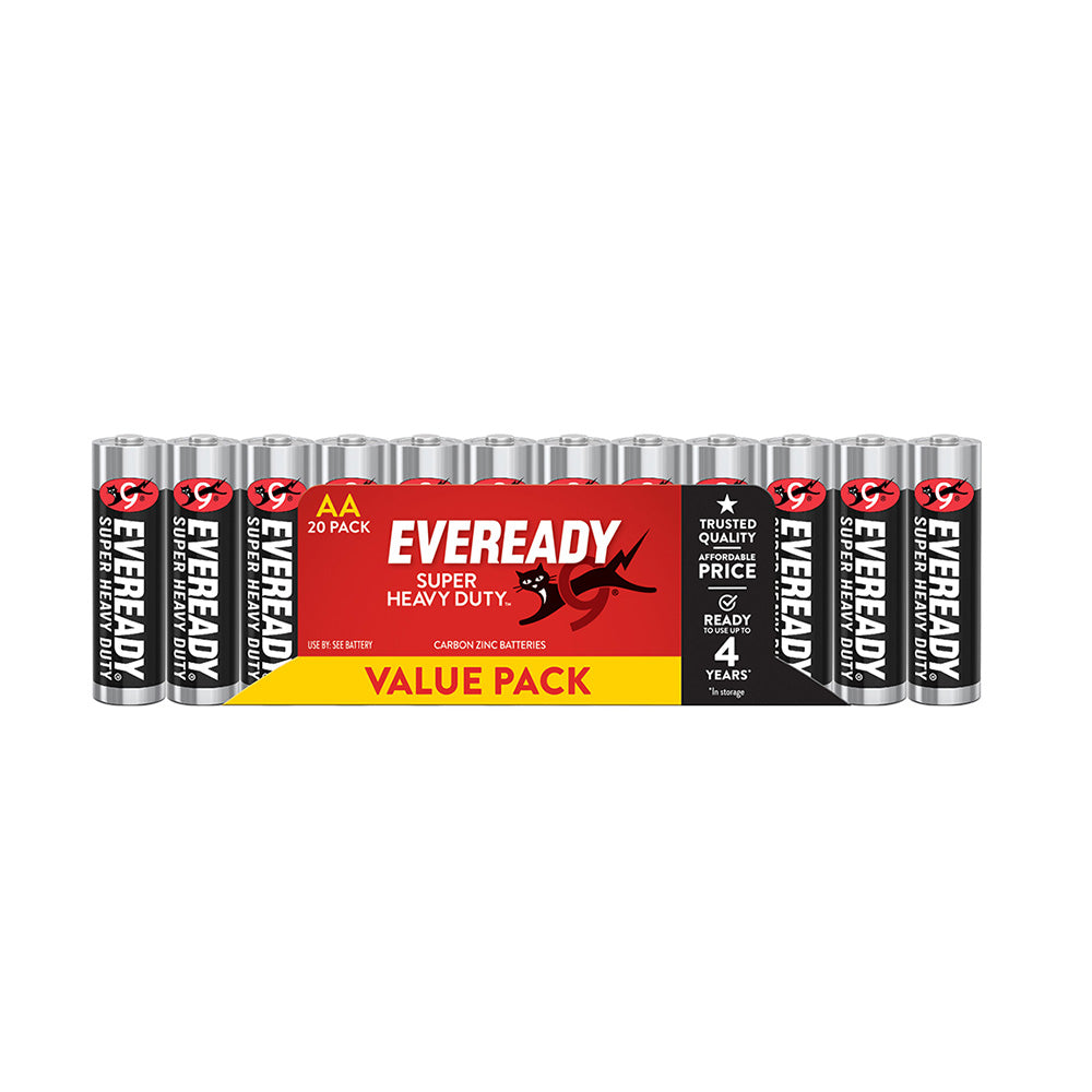 Eveready Super Heavy Duty Battery 20PCS（黒）